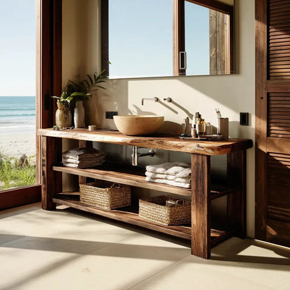 Farmhouse Vanity With Storage For Bathroom Decor Ideas Kitchnce
