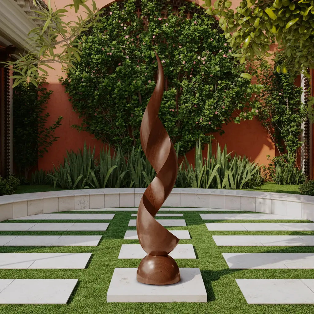 Handcrafted Organic Contemporary Landscape Sculpture For Office Decor Kitchnce