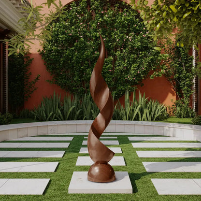 Handcrafted Organic Contemporary Landscape Sculpture For Office Decor Kitchnce