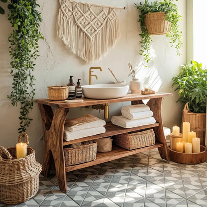 Handcrafted Live Edge Vanity For Bathroom Functionality Kitchnce