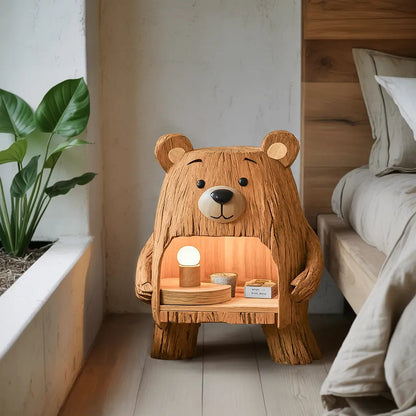 Rustic Wooden Nightstand For Stylish Bedroom Space Kitchnce