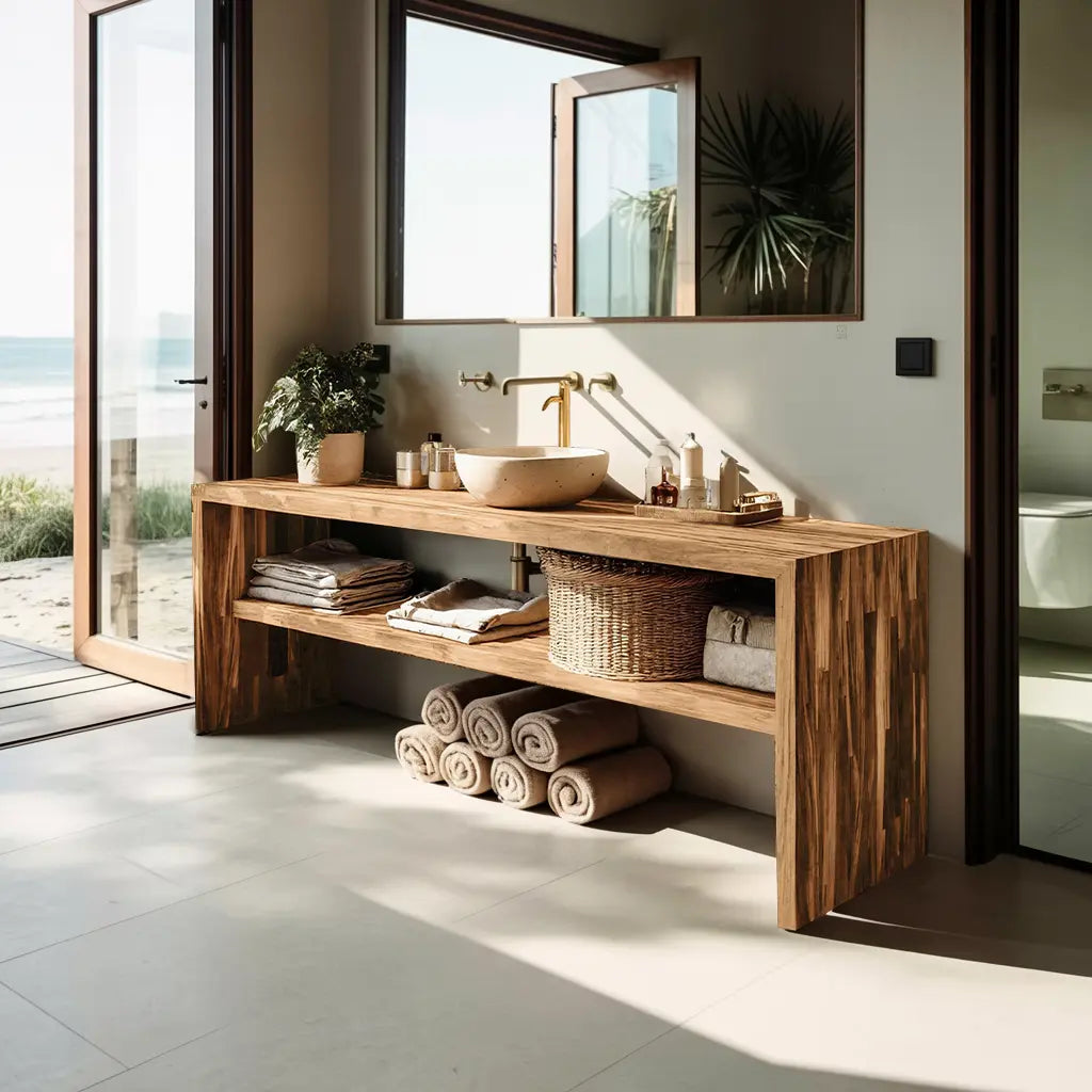 Live Edge Bathroom Storage Cabinet For Furniture Decor Kitchnce