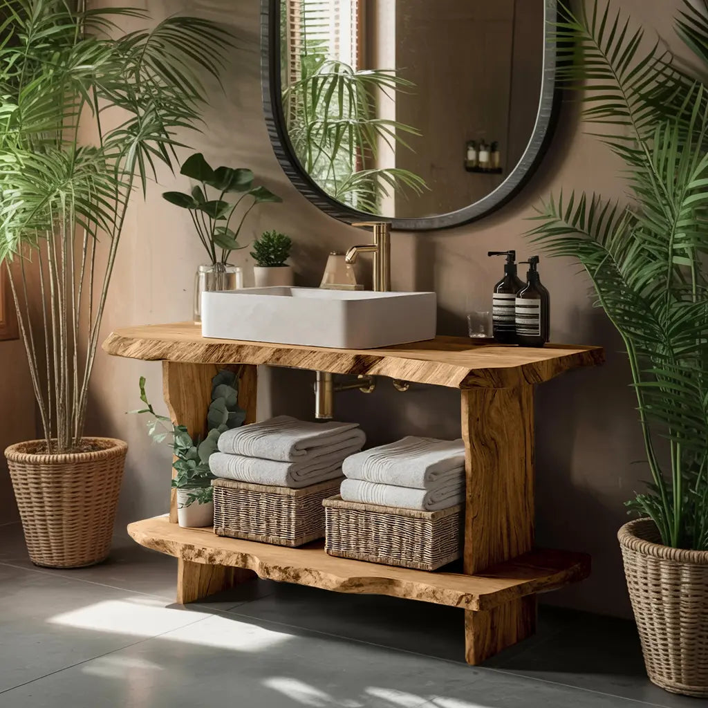 Mid Century Bathroom Cabinet For Elegant Bathroom Kitchnce