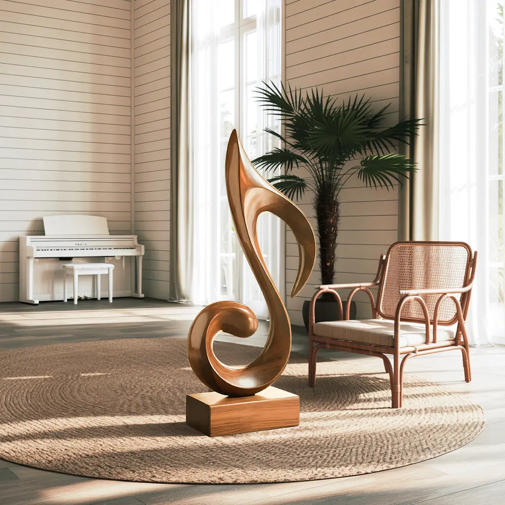 Mid Century Abstract Sculpture For Outdoor Garden Style Kitchnce