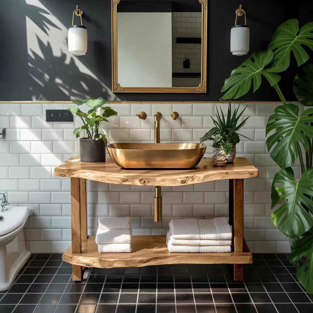 Mid Century Vanity With Storage For Bathroom Style Kitchnce