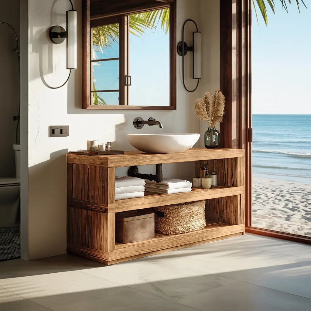 Mid Century Bathroom Storage For Furniture Organization Kitchnce