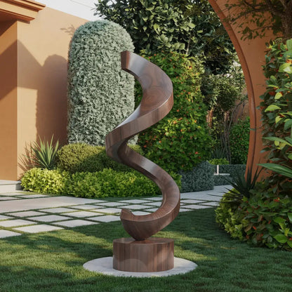 Handcrafted Wooden Sculpture For Garden Art Decor Kitchnce