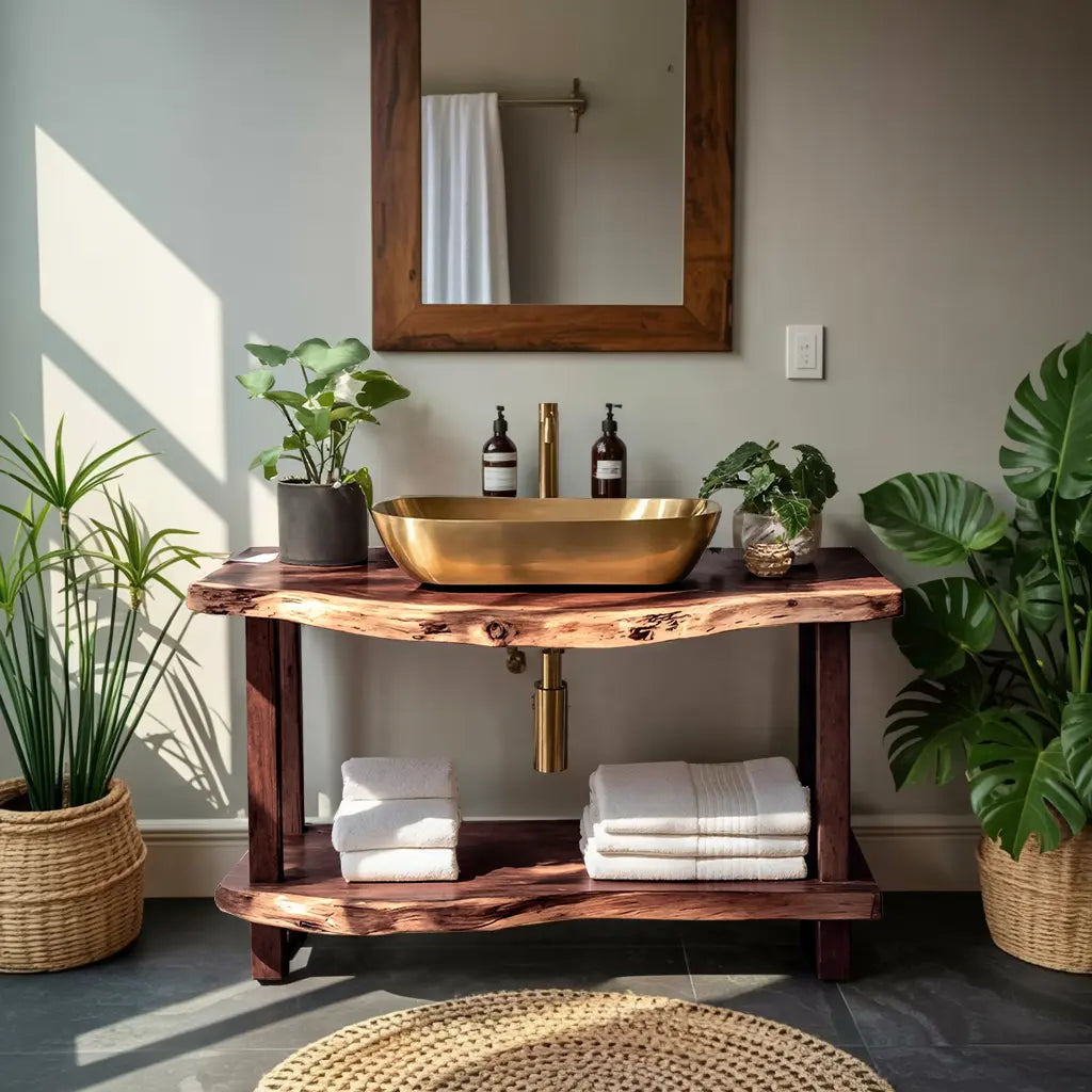 Mid Century Vanity With Storage For Bathroom Style Kitchnce