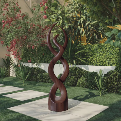 Modern Abstract Wooden Sculpture For Home Decor Kitchnce