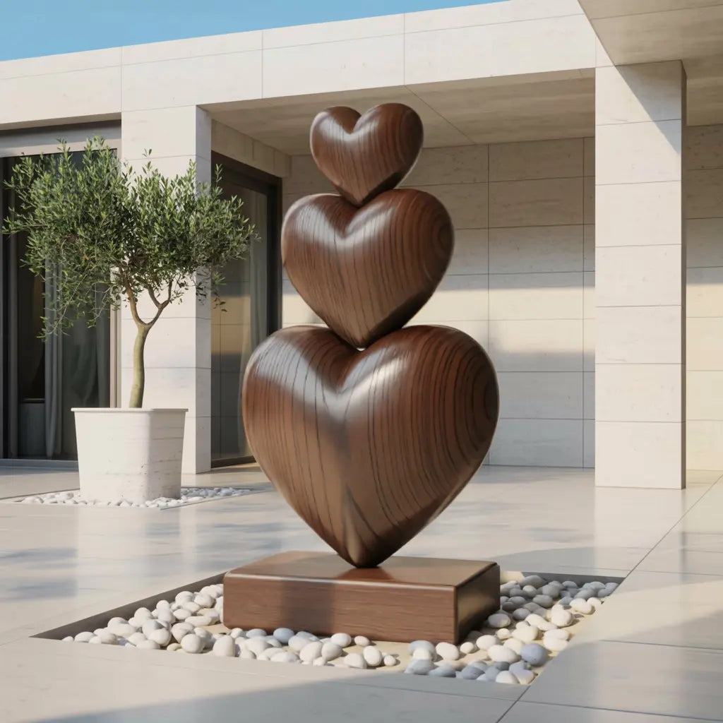 Handcrafted Wooden Sculpture For Furniture Unique Display Kitchnce