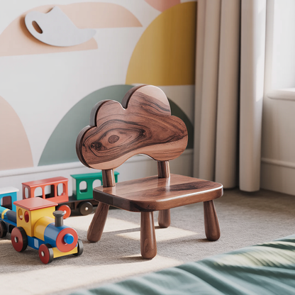 Whimsical Cloud Shaped Kids Chair For Montessori Nursery Or Playroom Kitchnce