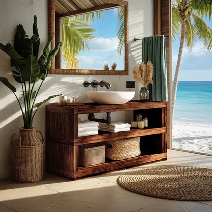 Mid Century Bathroom Storage For Furniture Organization Kitchnce