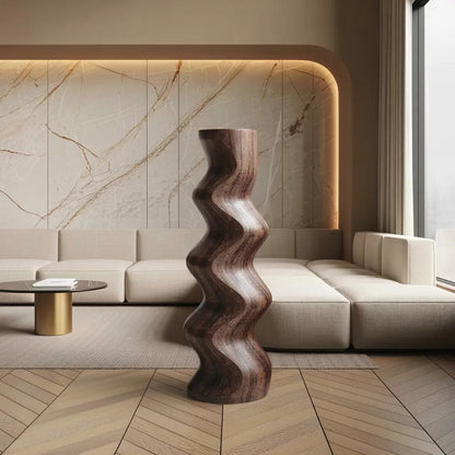Mid Century Abstract Wood Sculpture For Home Decor Kitchnce