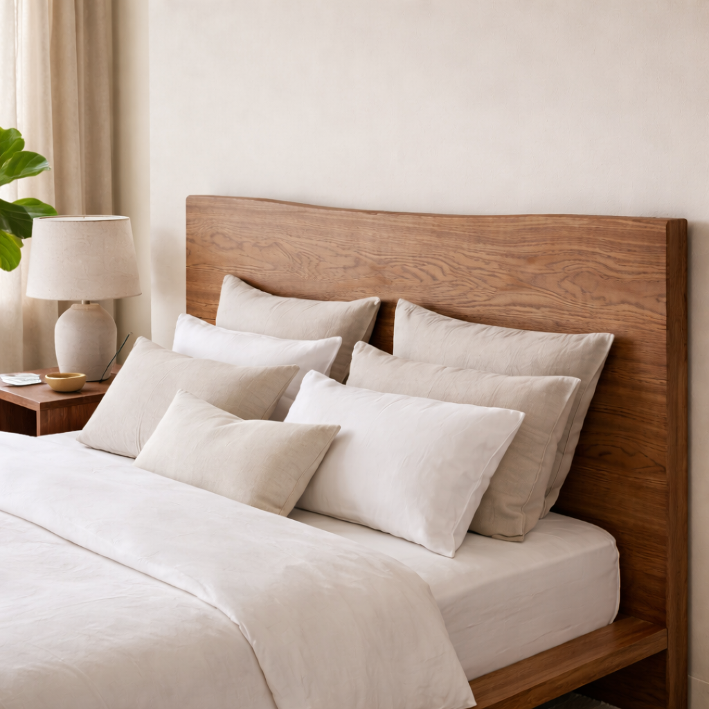 Solid Wood Platform Bed Frame with Low Profile & Minimalist Design