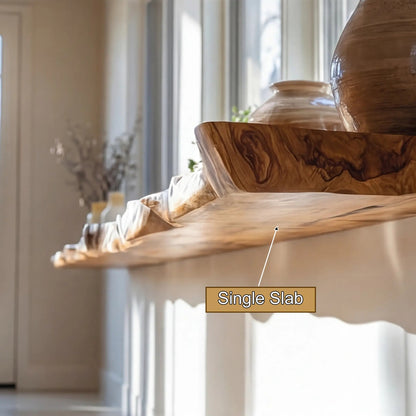 Darmion Live Edge Solid Wood Floating Shelf SPA302356 Kitchnce