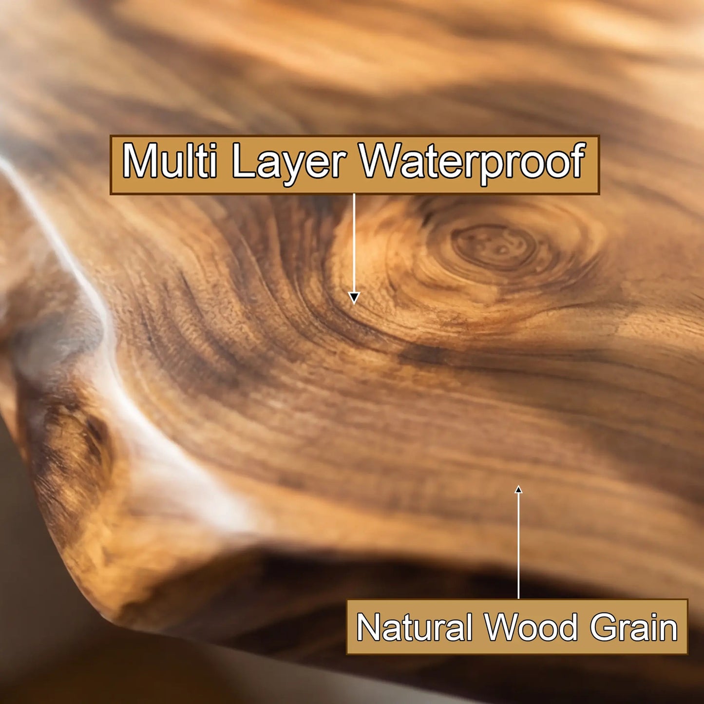 Driftwood Live Edge Wood Floating Bathroom Vanity Kitchnce