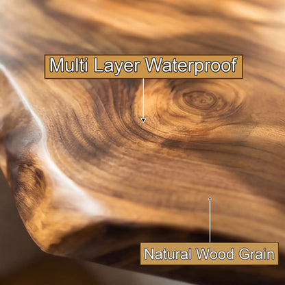 Driftwood Live Edge Wood Floating Bathroom Vanity Kitchnce
