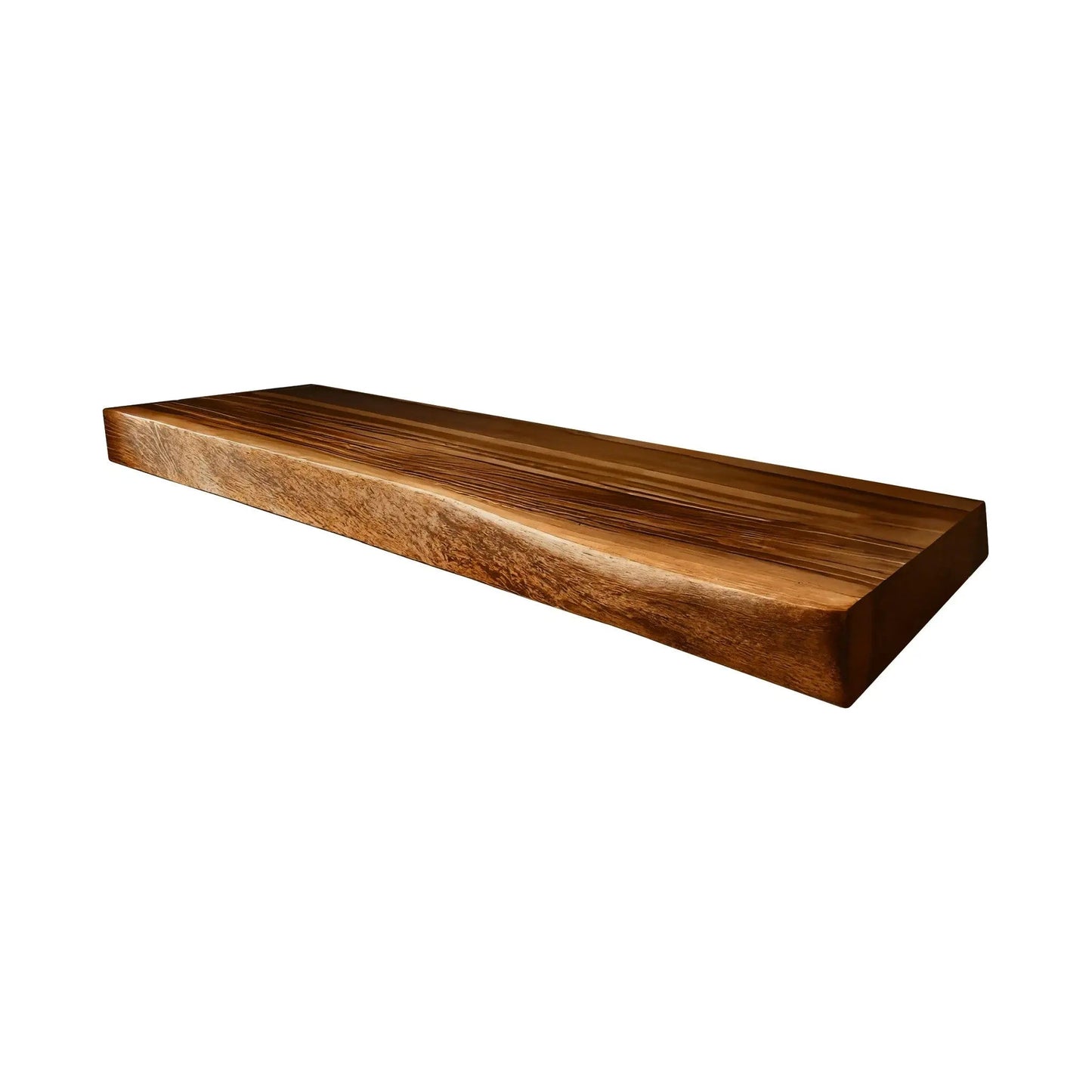 Echra Rustic Handcrafted Solid Wood Floating Bathroom Vanity Slab Kitchnce