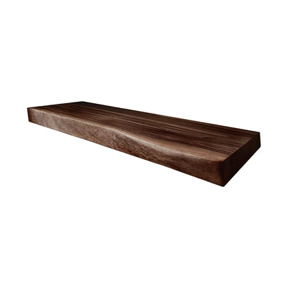 Echra Rustic Handcrafted Solid Wood Floating Bathroom Vanity Slab Kitchnce
