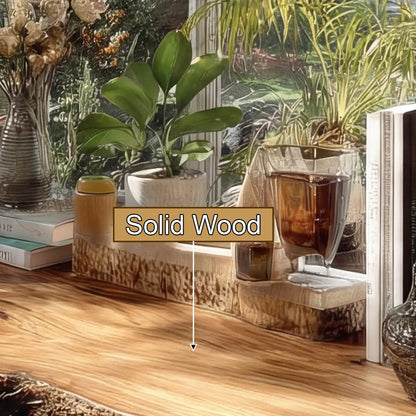 Elarion Live Edge Solid Wood Floating Shelf SPA284713 Kitchnce