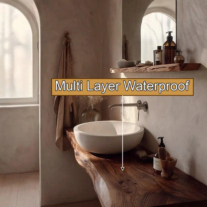 Eldorin Live Edge Solid Wood Floating Bathroom Vanity SPA349624 Kitchnce