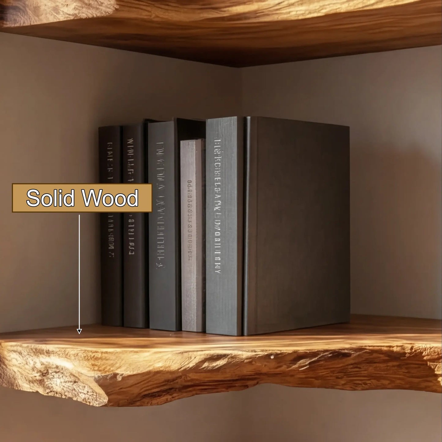 Eldorin Live Edge Solid Wood Floating Shelf SPA852820 Kitchnce