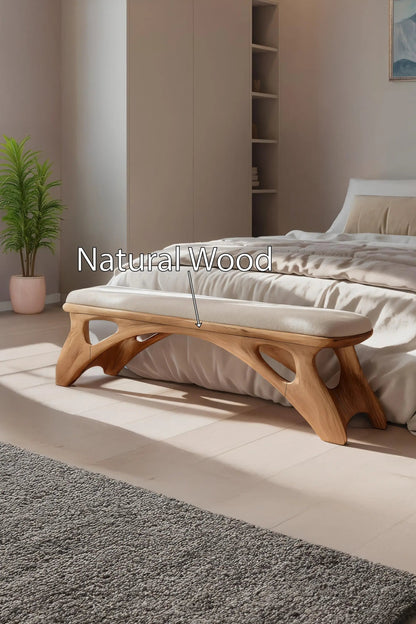 Handcrafted Bedroom Bench For Natural Interior Styling Kitchnce