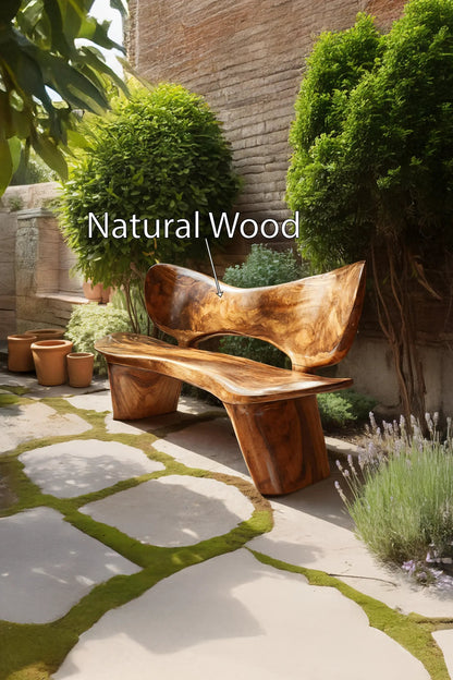 Handcrafted Outdoor Wooden Bench For Serene Garden Corners Kitchnce
