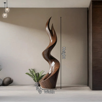 Mid Century Abstract Sculpture For Furniture Wall Art Kitchnce