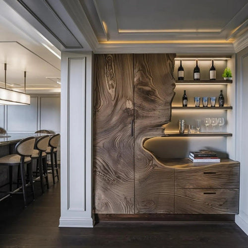 Modern Bar Cabinet With Wine Storage For Dining Room Kitchnce