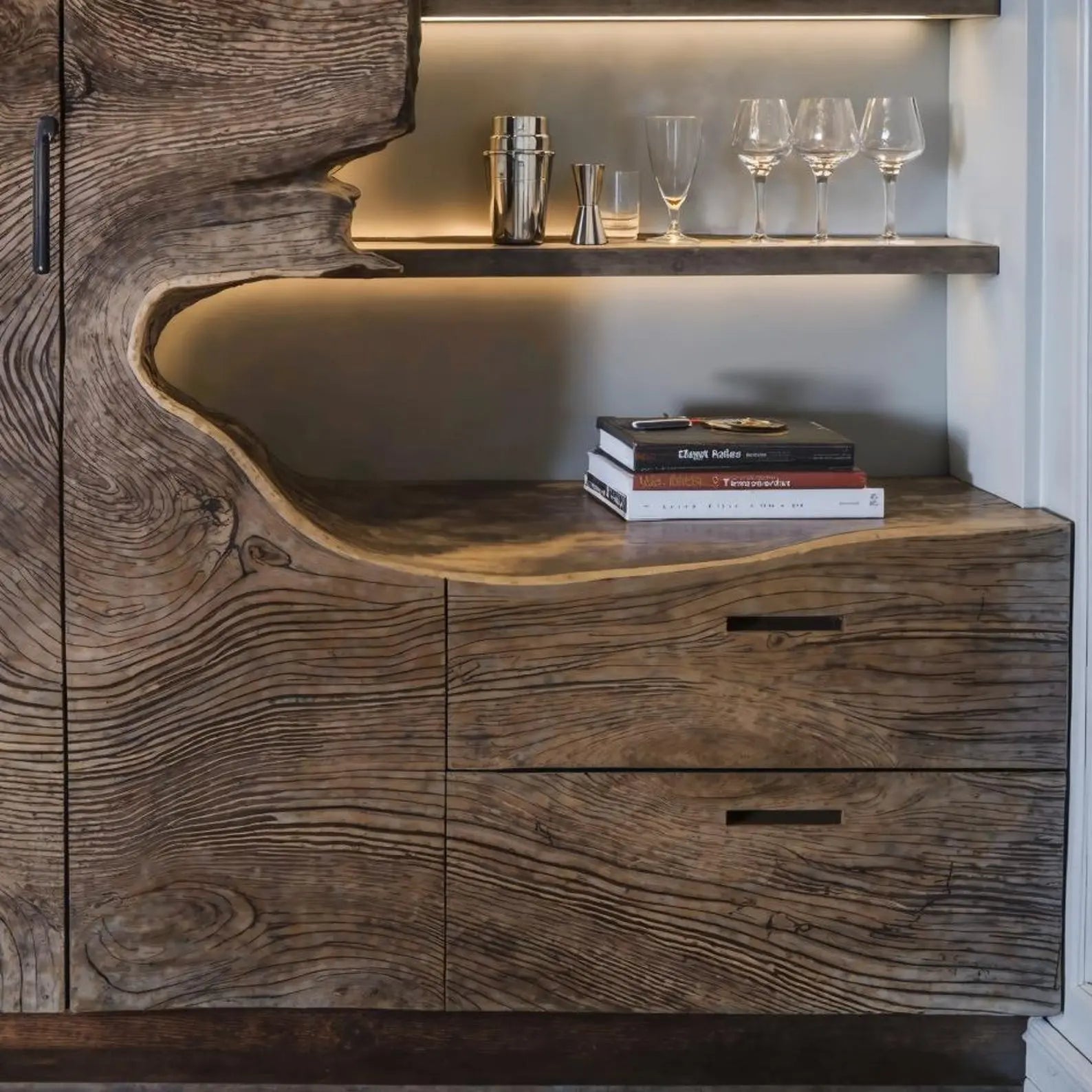 Modern Bar Cabinet With Wine Storage For Dining Room Kitchnce