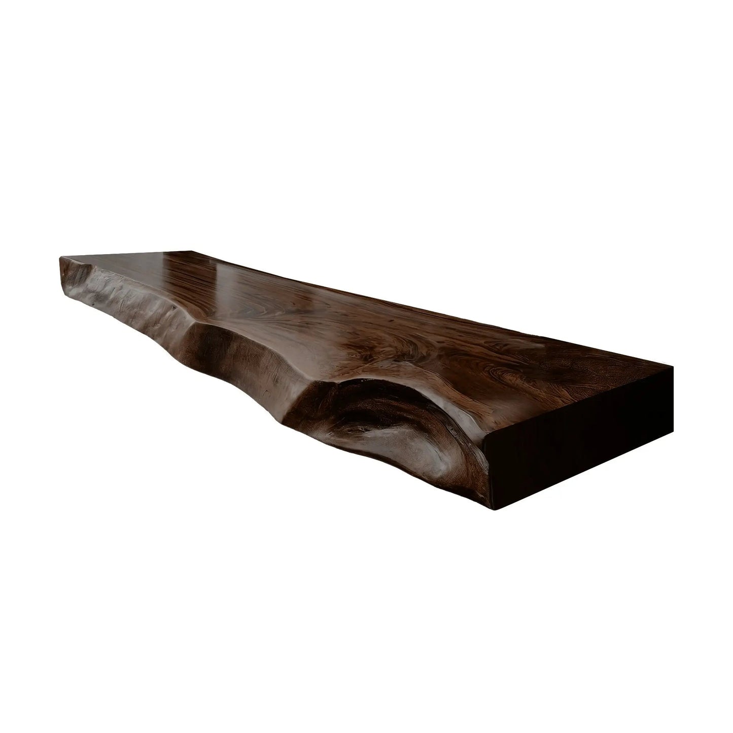 Korvane Live Edge Solid Wood Floating Bathroom Vanity Kitchnce