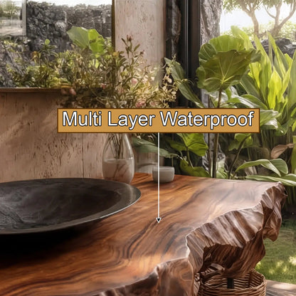 Marvello Live Edge Solid Wood Floating Bathroom Vanity SPA395936 Kitchnce