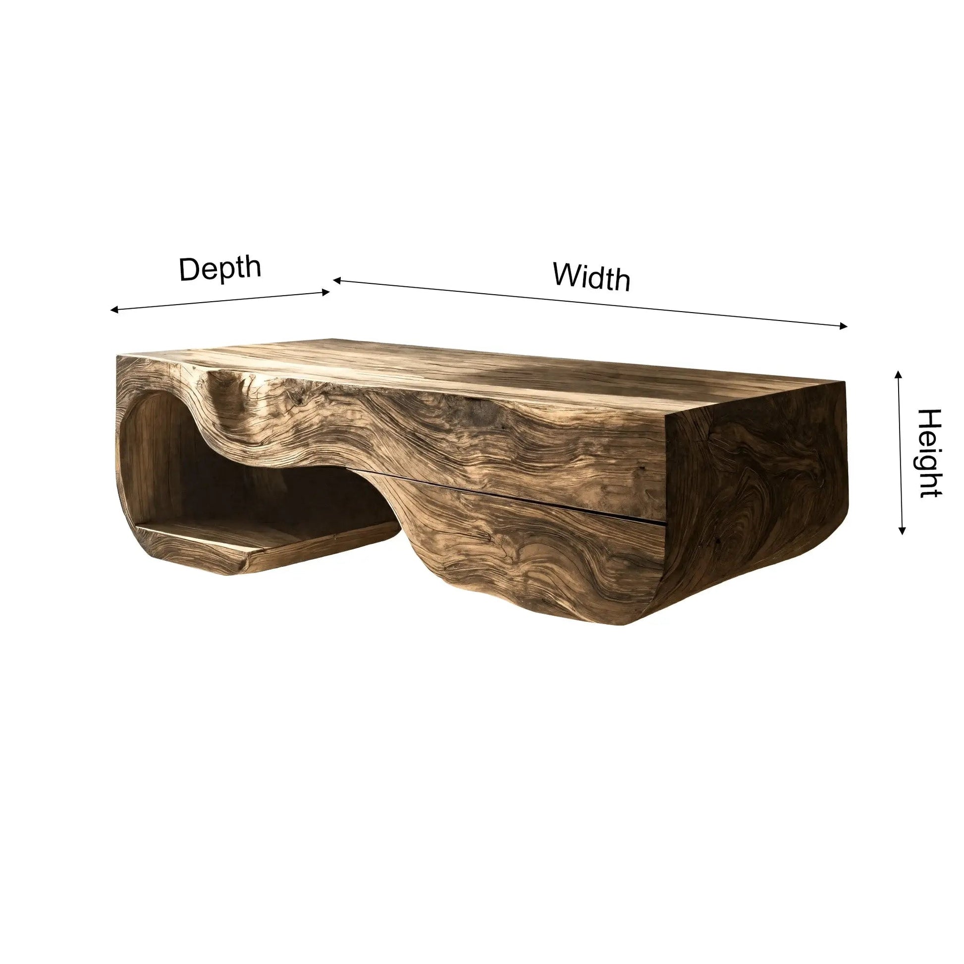 Merona Sculpted Solid Wood Floating Bathroom Vanity with Drawers Kitchnce