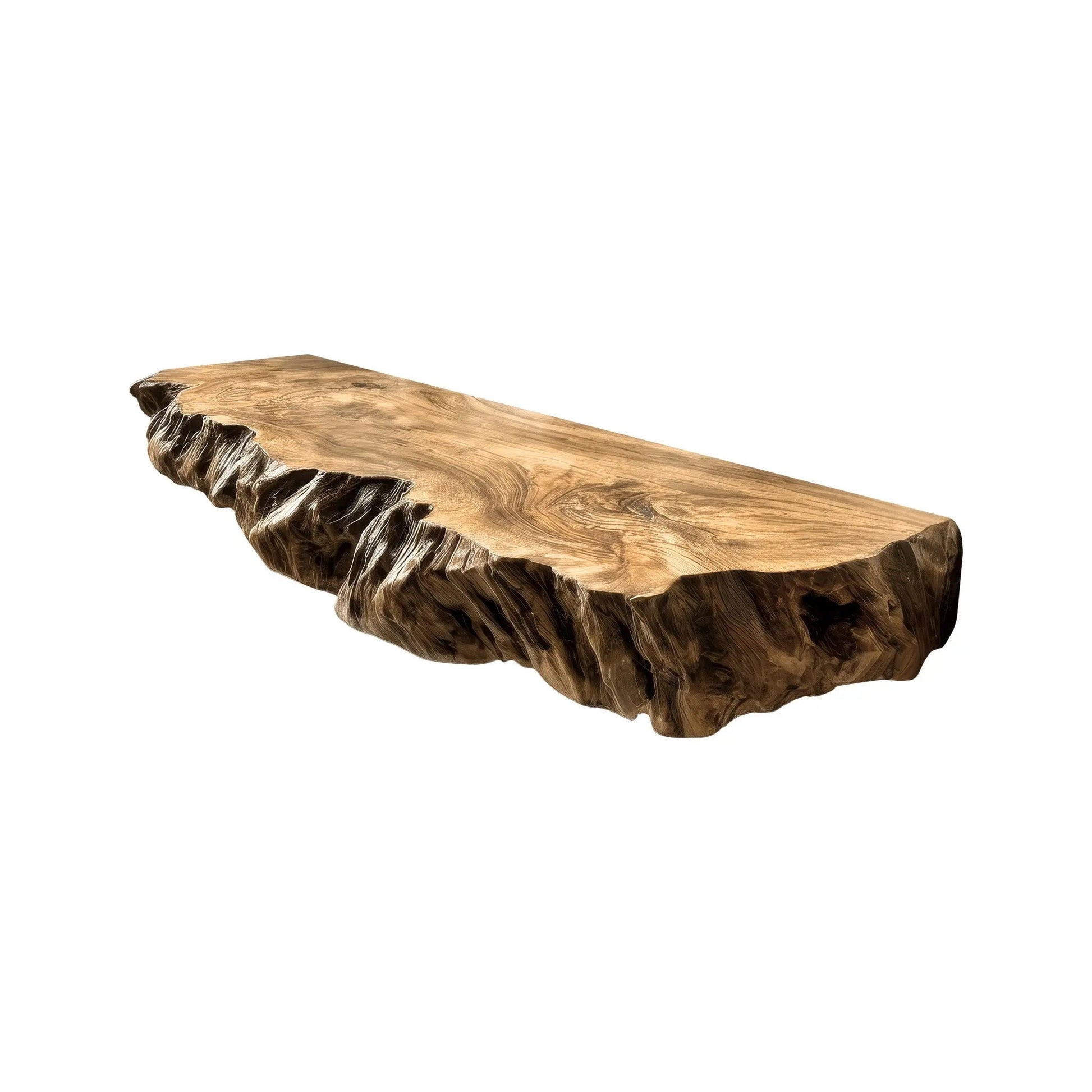 Norvian Live Edge Solid Wood Floating Bathroom Vanity SPA905613 Kitchnce