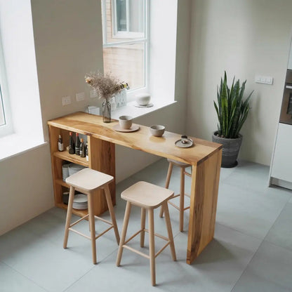 Compact Bar Table With Storage For Small Dining Area Kitchnce