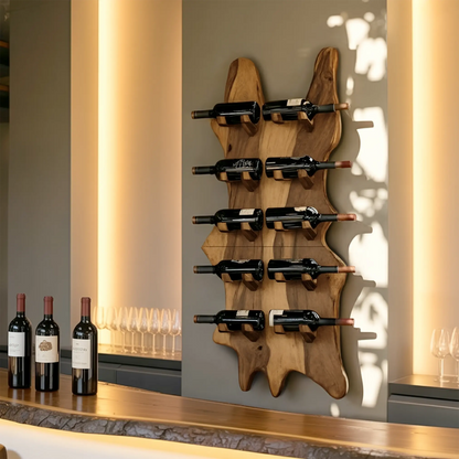 Modern Solid Wood Wine Rack For Bar Decor And Home Display Kitchnce
