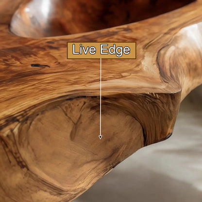 Orlith Live Edge Solid Wood Floating Bathroom Vanity with Integrated Sink SPA665452 Kitchnce