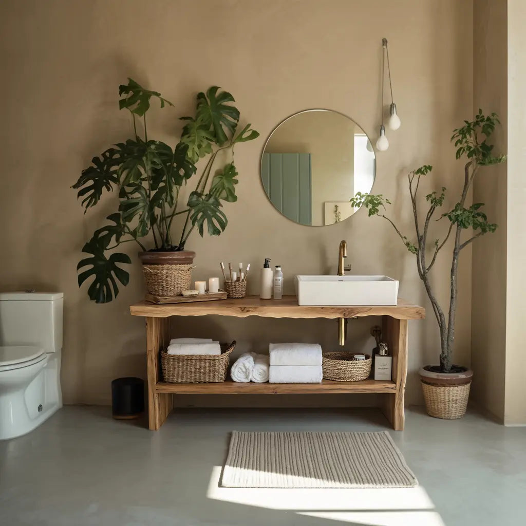 Rustic Live Edge Vanity For Natural Bathroom Vibes Kitchnce