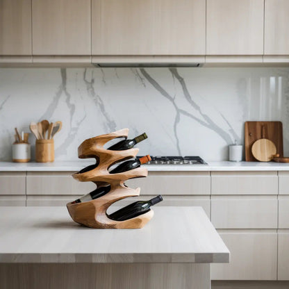 Farmhouse Wine Holder For Cozy Dining Room Kitchnce
