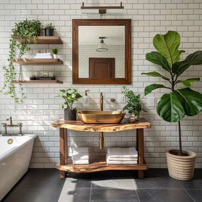 Mid Century Vanity With Storage For Bathroom Style Kitchnce