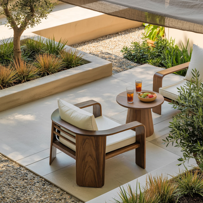 Modern Outdoor Wood Lounge Chair For Patio Or Garden Kitchnce