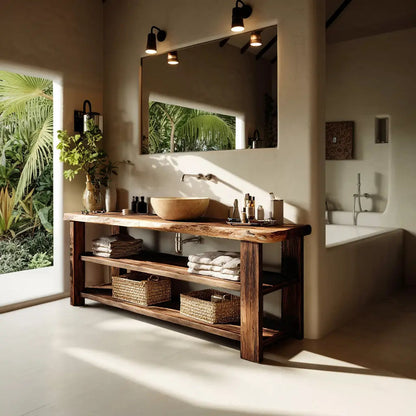 Farmhouse Vanity With Storage For Bathroom Decor Ideas Kitchnce