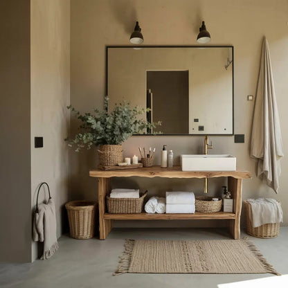 Rustic Live Edge Vanity For Natural Bathroom Vibes Kitchnce