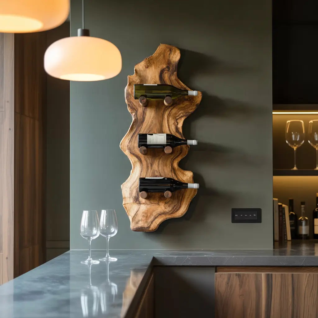 Farmhouse Wine Rack For Country Home Decor Kitchnce