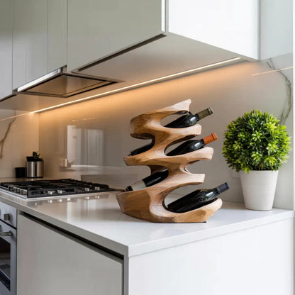 Farmhouse Wine Holder For Cozy Dining Room Kitchnce
