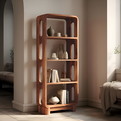 Contemporary Tall Bookshelf For Living Or Bedroom Kitchnce