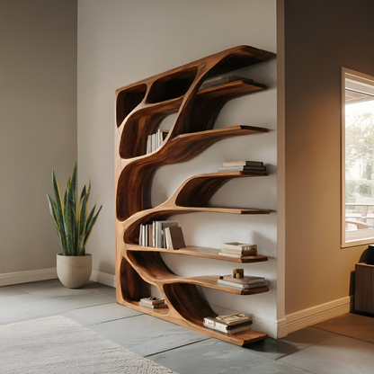 Modern Statement Bookshelf For Home Interiors Decor Kitchnce