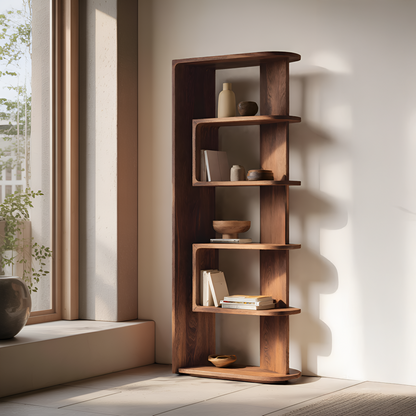 Minimalist Vertical Display Bookshelf For Living Room Kitchnce