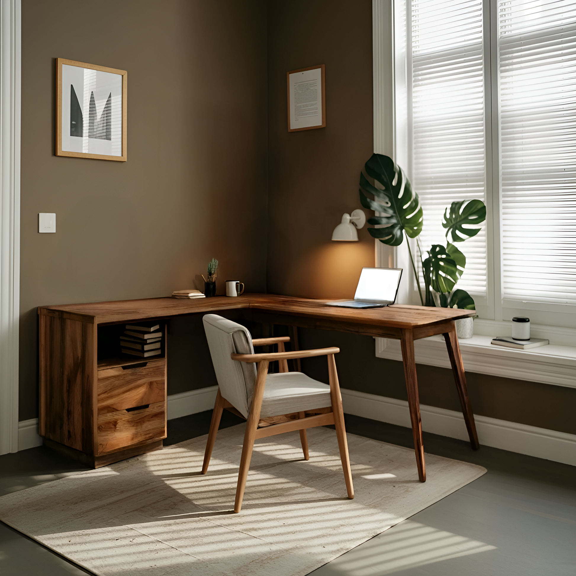 Minimal L Shaped Desk For Home Workspace Kitchnce